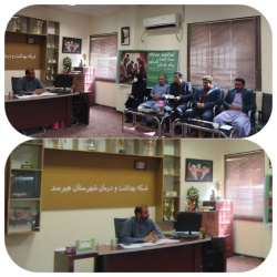 برگزاری جلسه هماهنگی به مناسبت هفته کاهش خطر بلایا در شهرستان هیرمند
